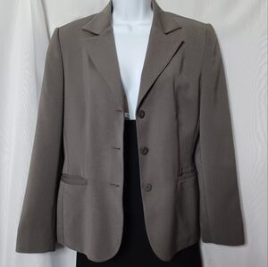 ARMI Women's Gray Single Breasted Long Sleeve Jacket. Size 12